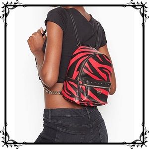 Victoria’s Secret Red Zebra Small City backpack